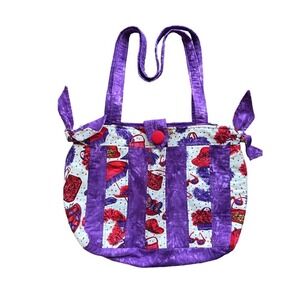 Red hat & purple fashion unique cotton tote